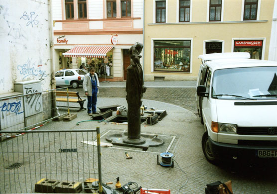 Eulenspiegelbrunnen, Bernburg - Bildhauer Wolfgang Dreysse