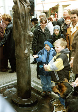 Eulenspiegelbrunnen, Bernburg - Bildhauer Wolfgang Dreysse